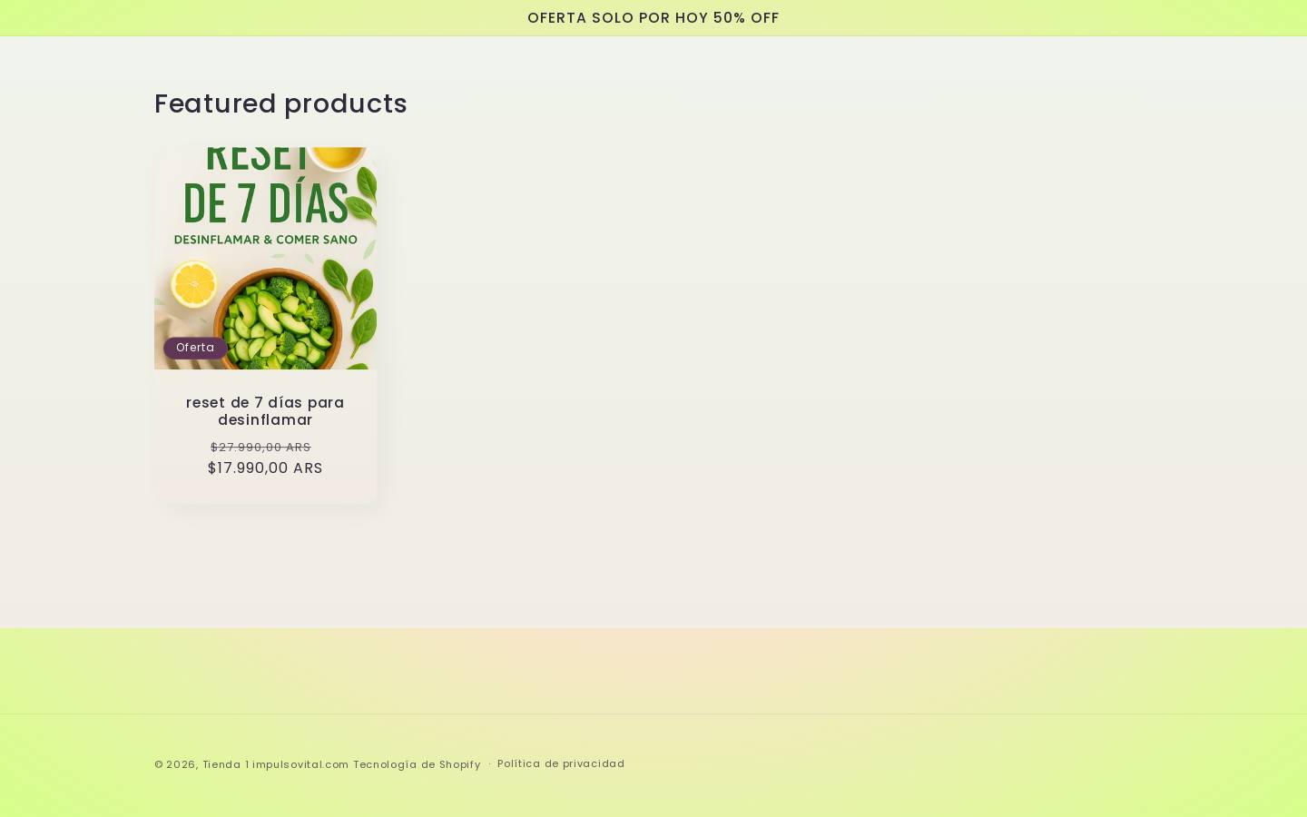impulsovital.shop homepage screenshot