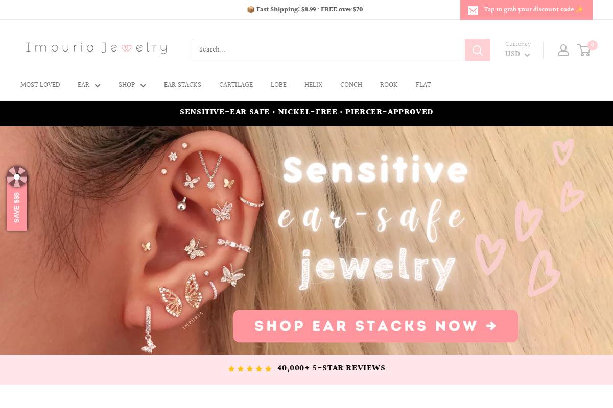 impuria.com homepage screenshot