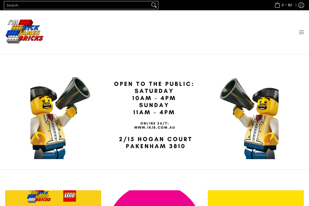 I'm Rick James Bricks homepage screenshot