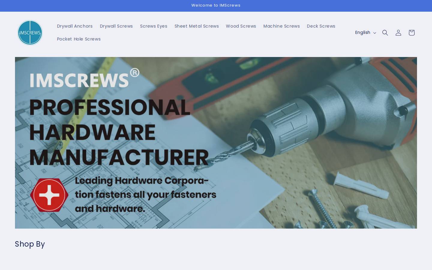 imscrews.com homepage screenshot