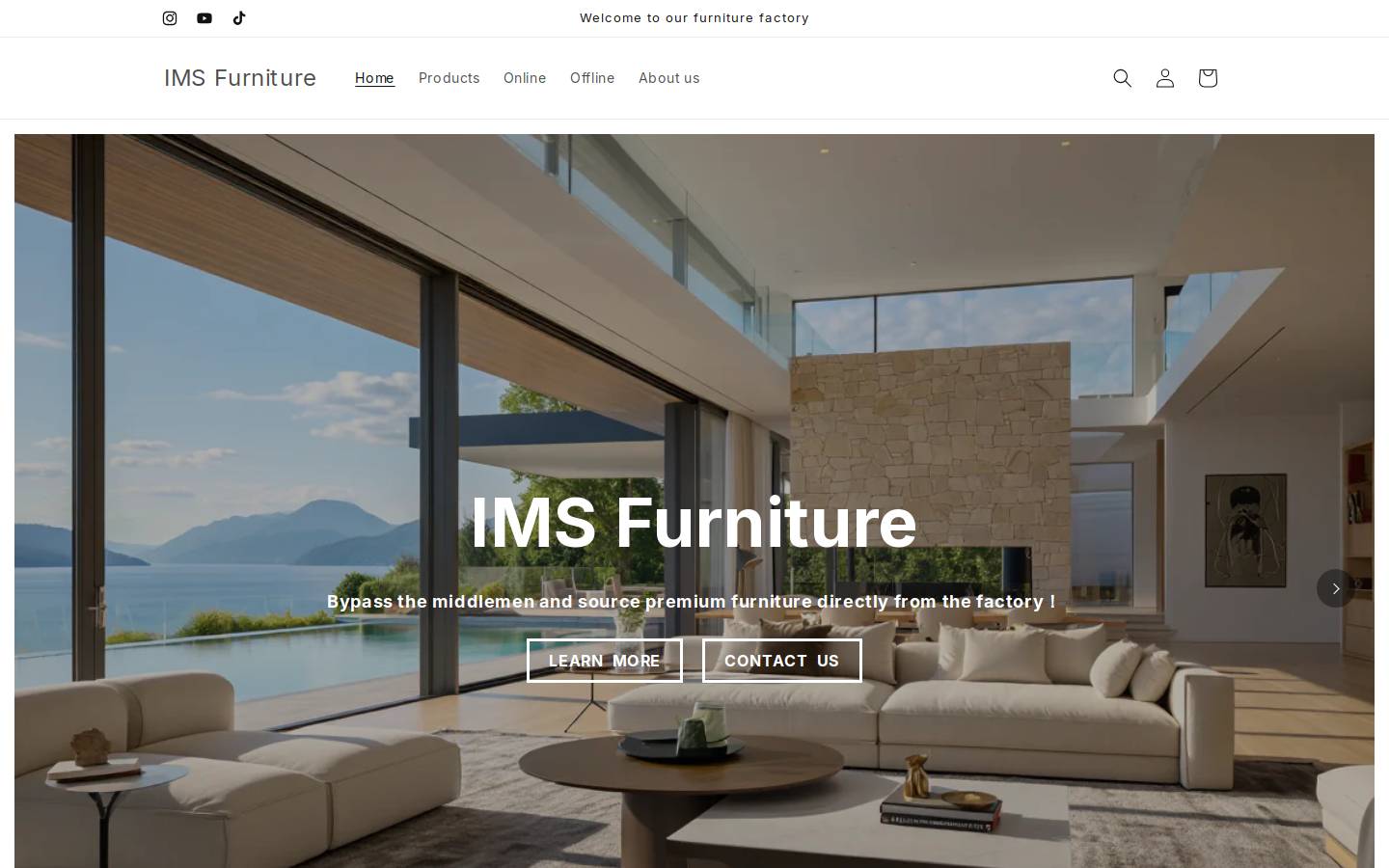 imsfurniture.com homepage screenshot