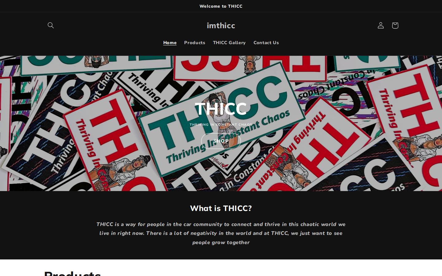 imthicc.com homepage screenshot
