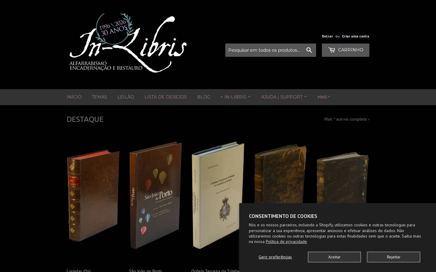 in-libris.com homepage screenshot