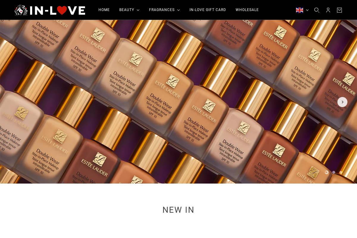 IN-LOVE homepage screenshot