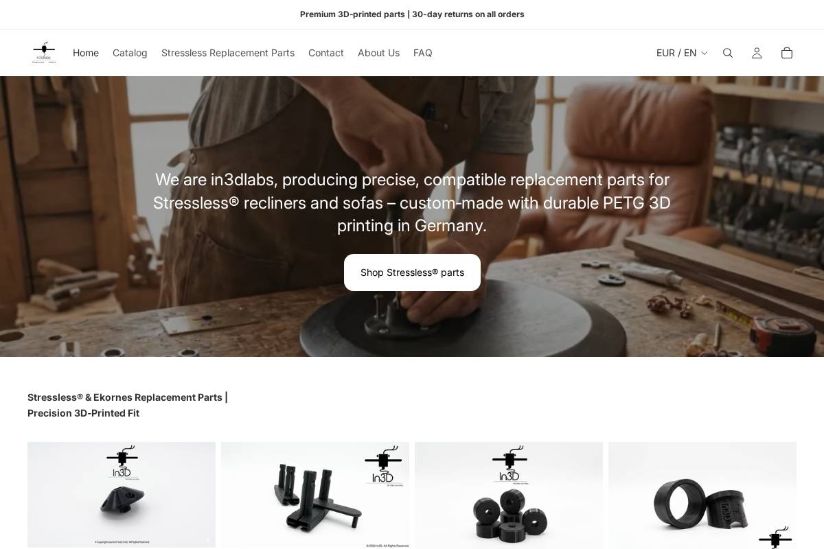 in3dlabs.com homepage screenshot