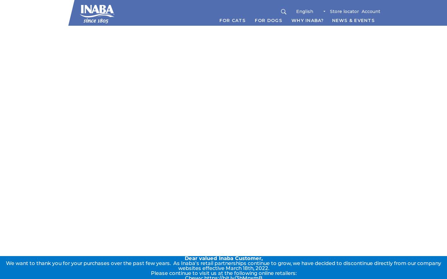 inabaciao.com homepage screenshot