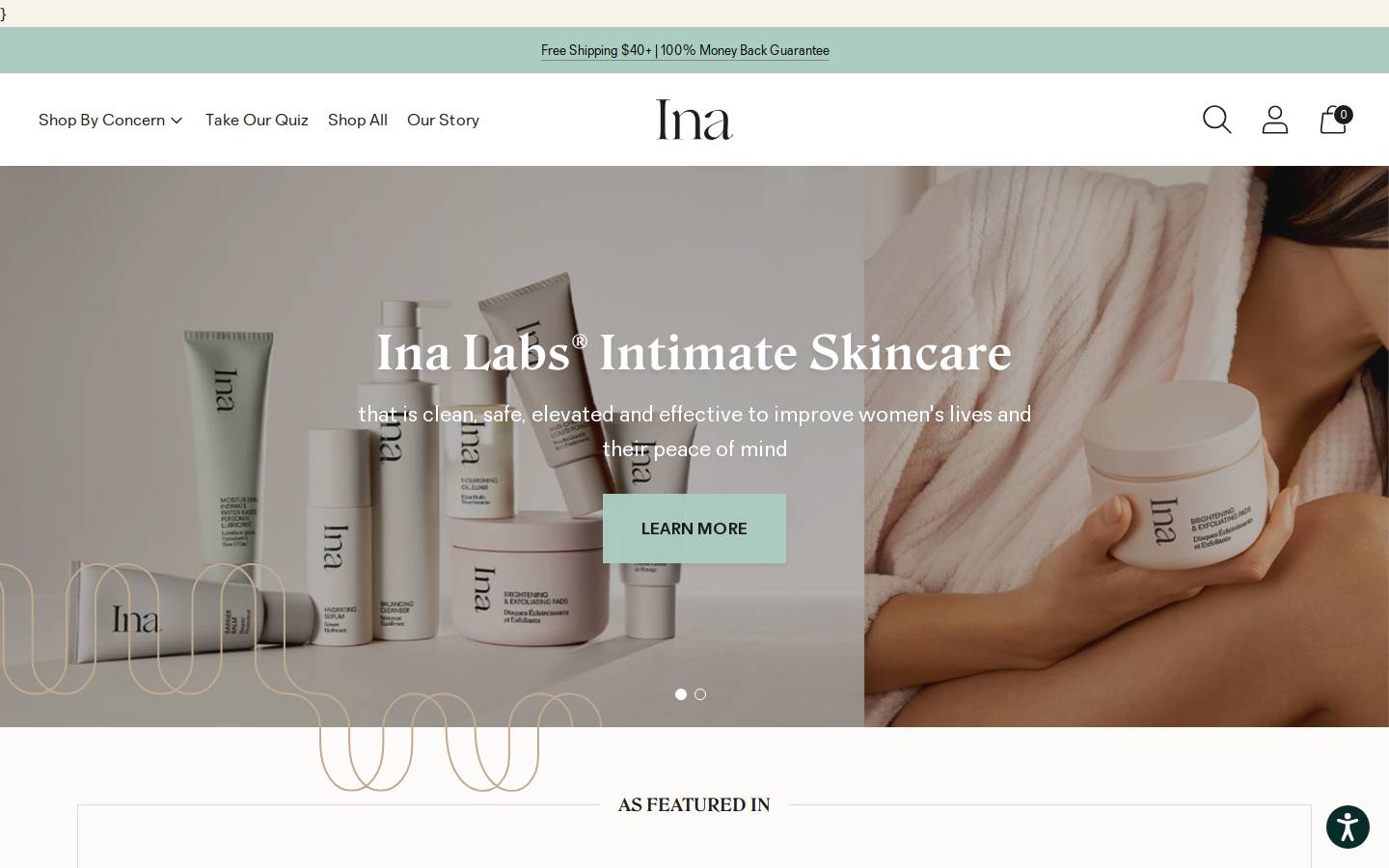 inalabs.com homepage screenshot
