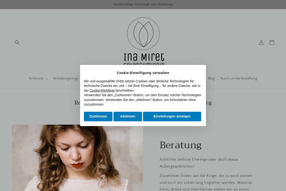 inamiret.de homepage screenshot