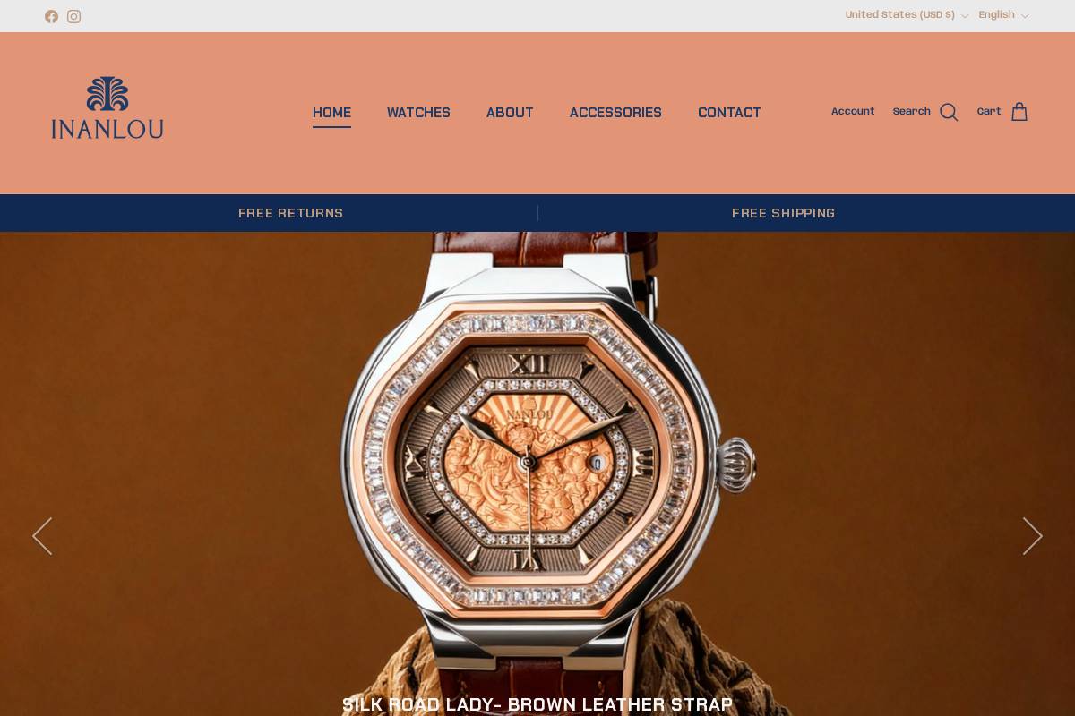 inanlou.com homepage screenshot