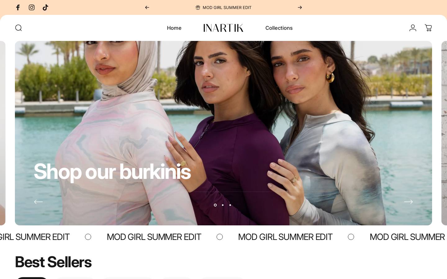 inartik.com homepage screenshot