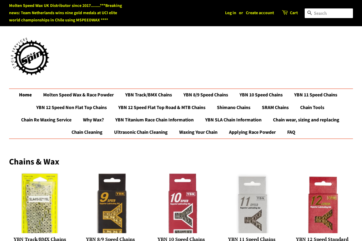 In a Spin Cycles homepage screenshot