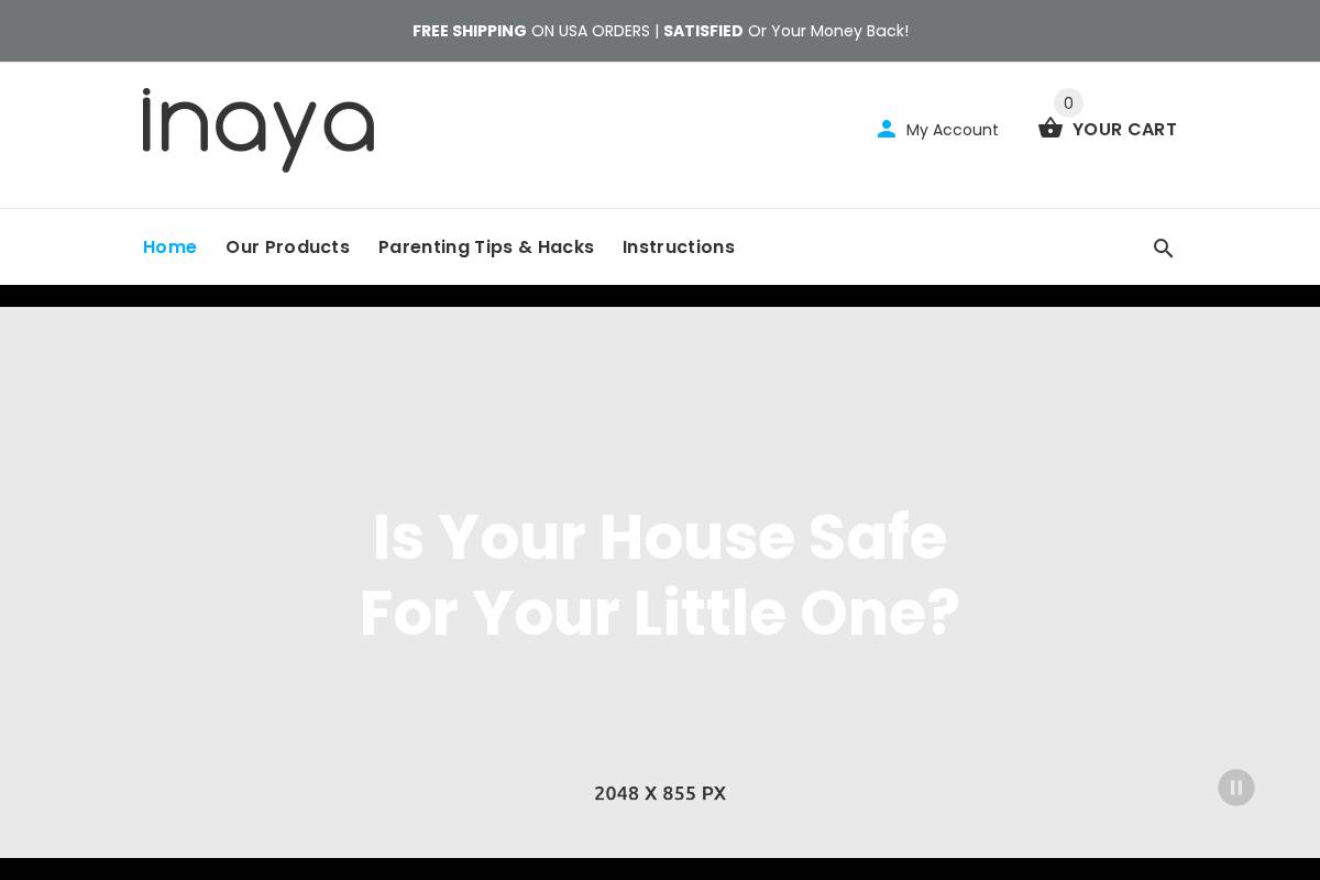 inayababy.com homepage screenshot