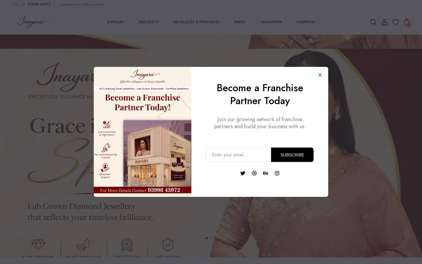 inayara.com homepage screenshot