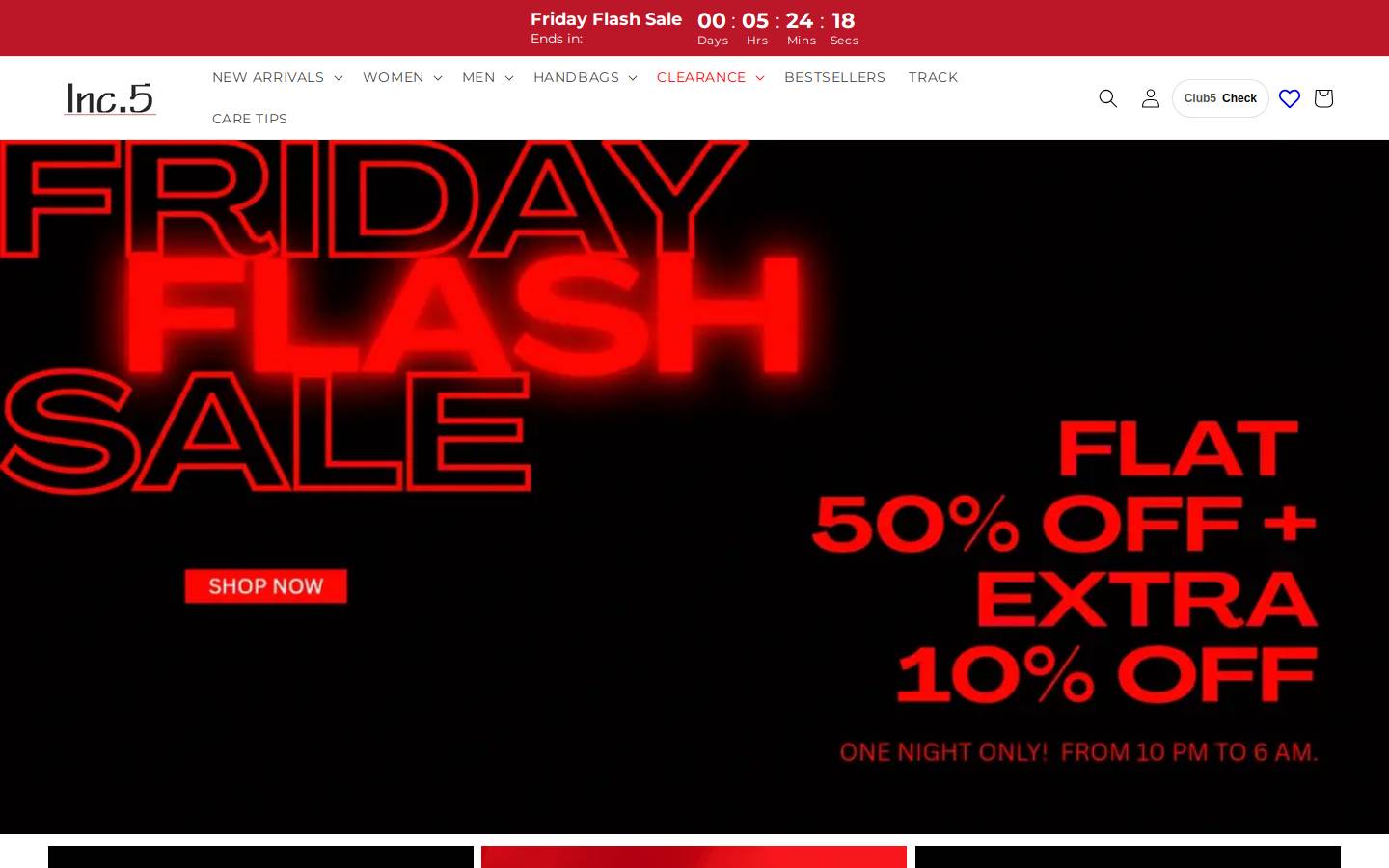 inc5shop.com homepage screenshot