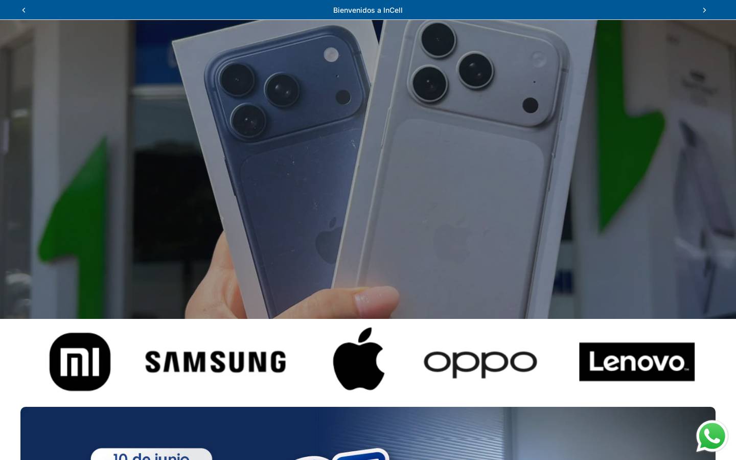 incell.store homepage screenshot