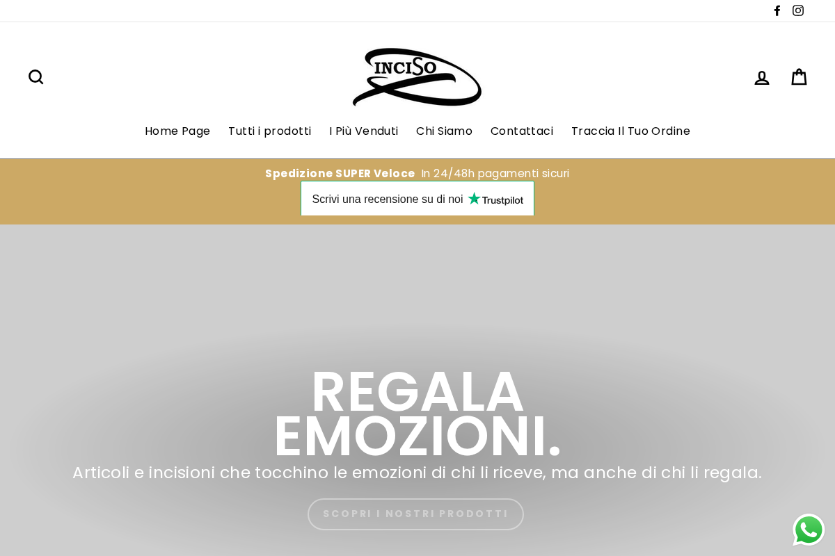 Inciso homepage screenshot