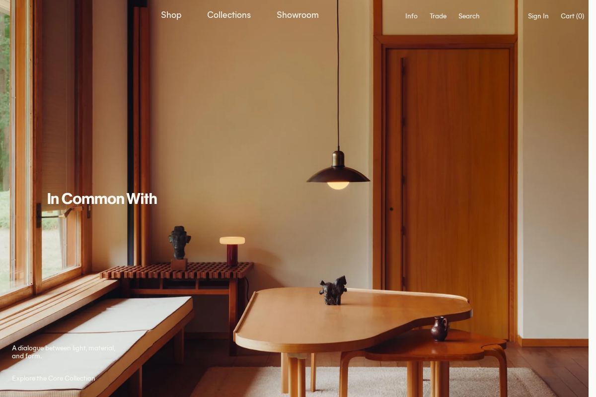 In Common With homepage screenshot