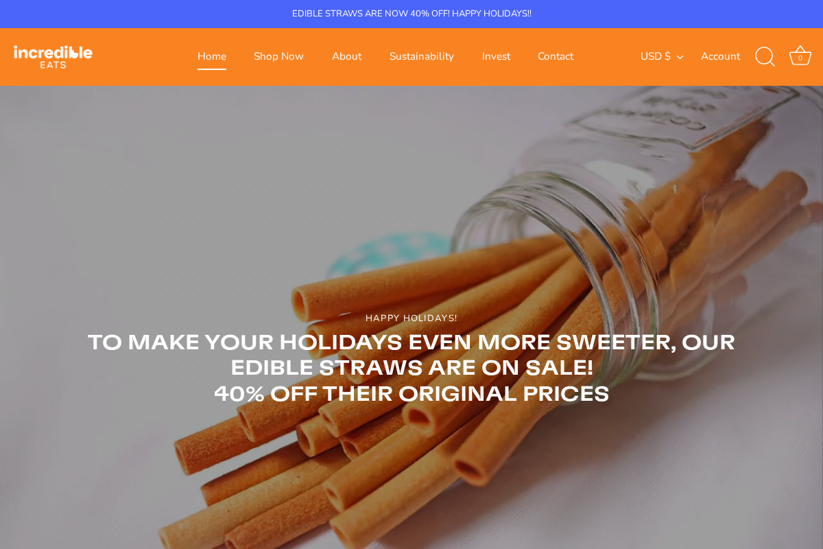 incrEDIBLE eats inc homepage screenshot