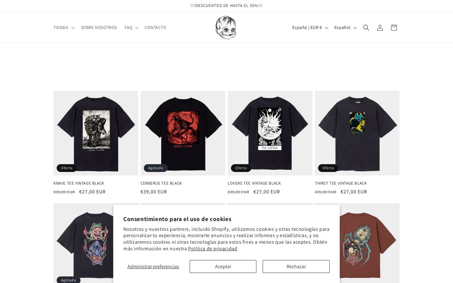 INCUBU homepage screenshot