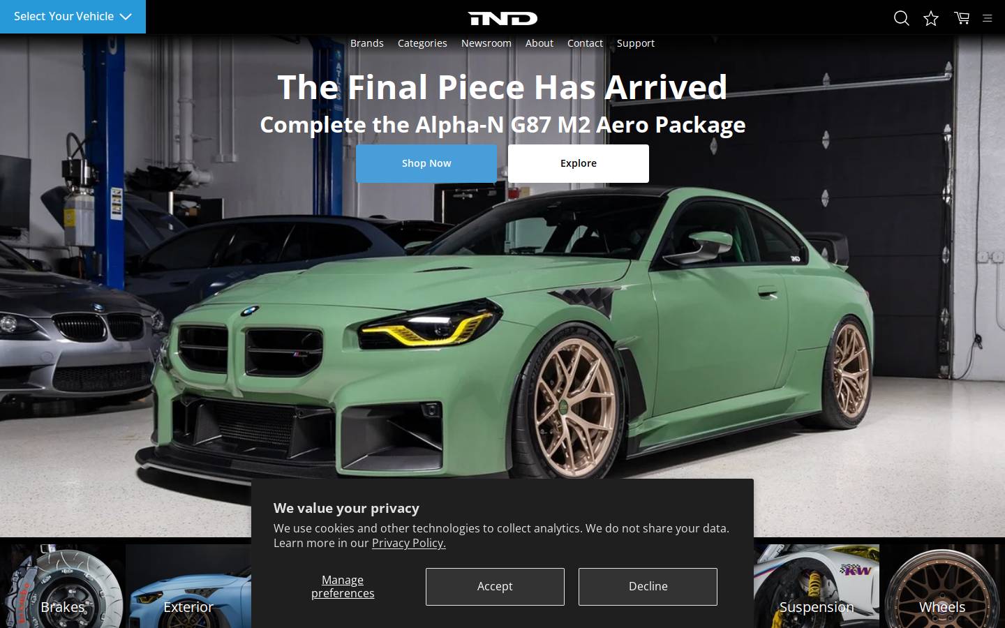 ind-distribution.com homepage screenshot