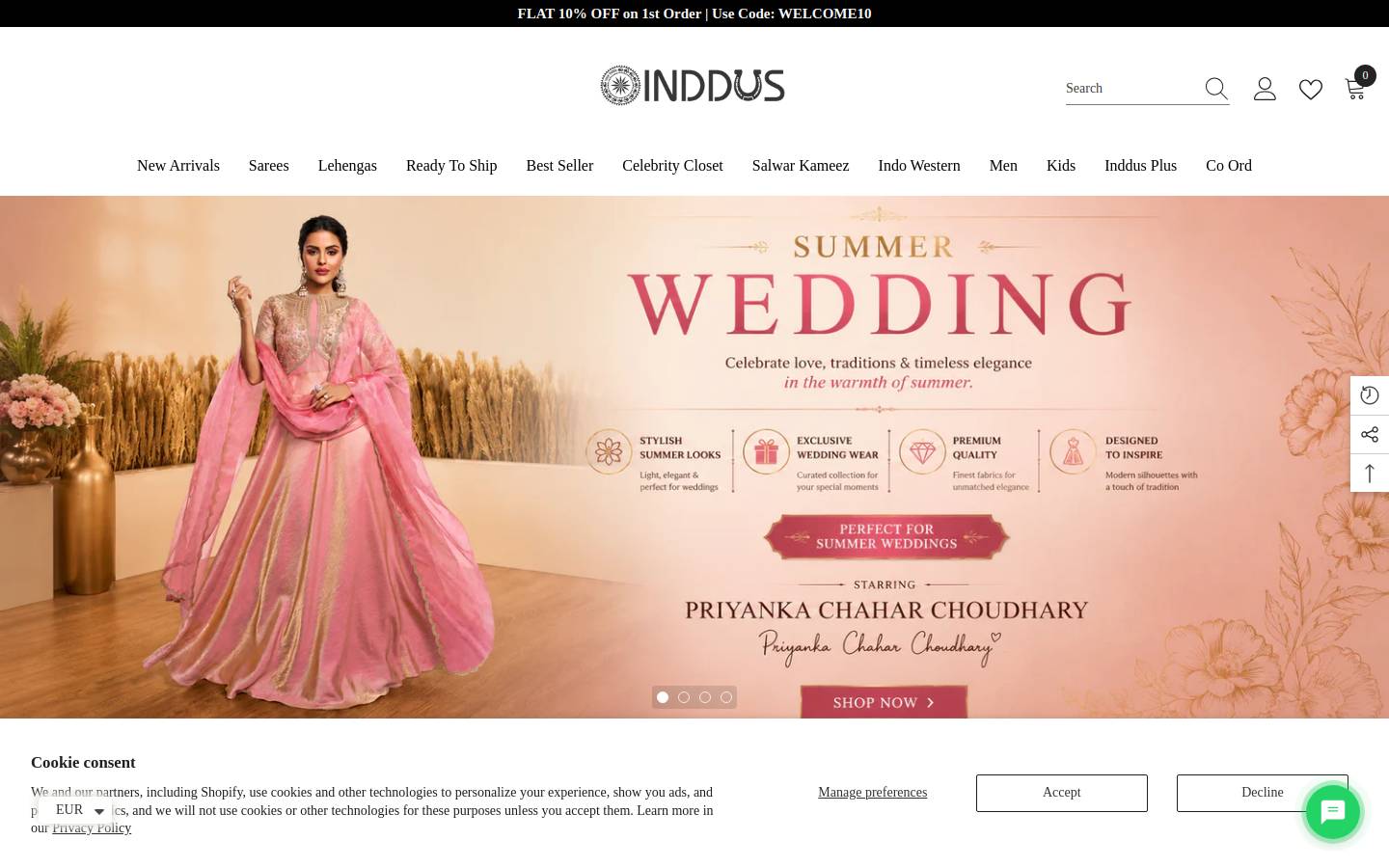 Inddus homepage screenshot