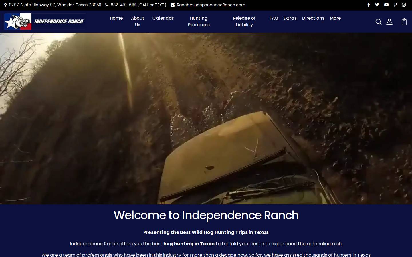 independenceranch.com homepage screenshot