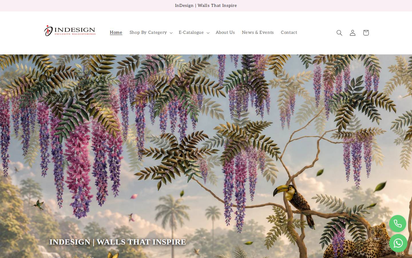 indesignworld.in homepage screenshot