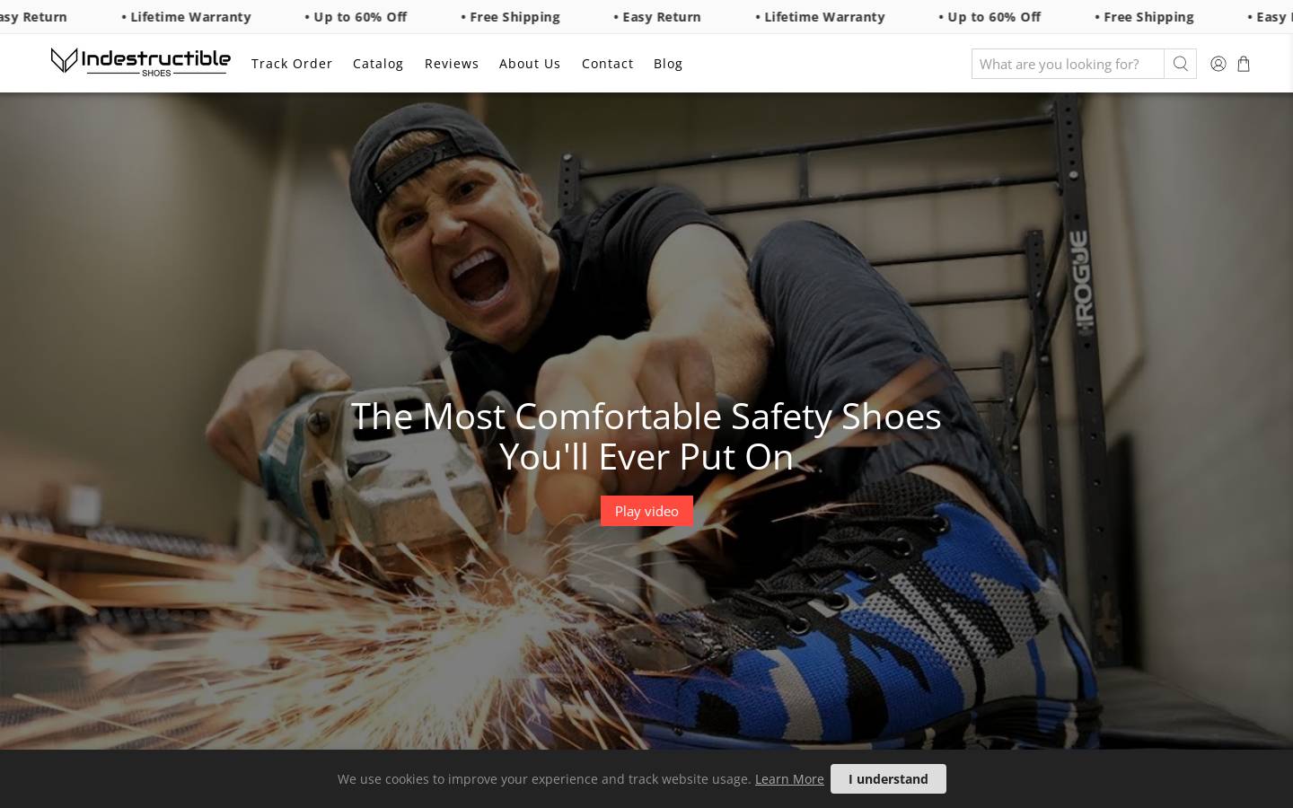 indestructibleshoes.com homepage screenshot