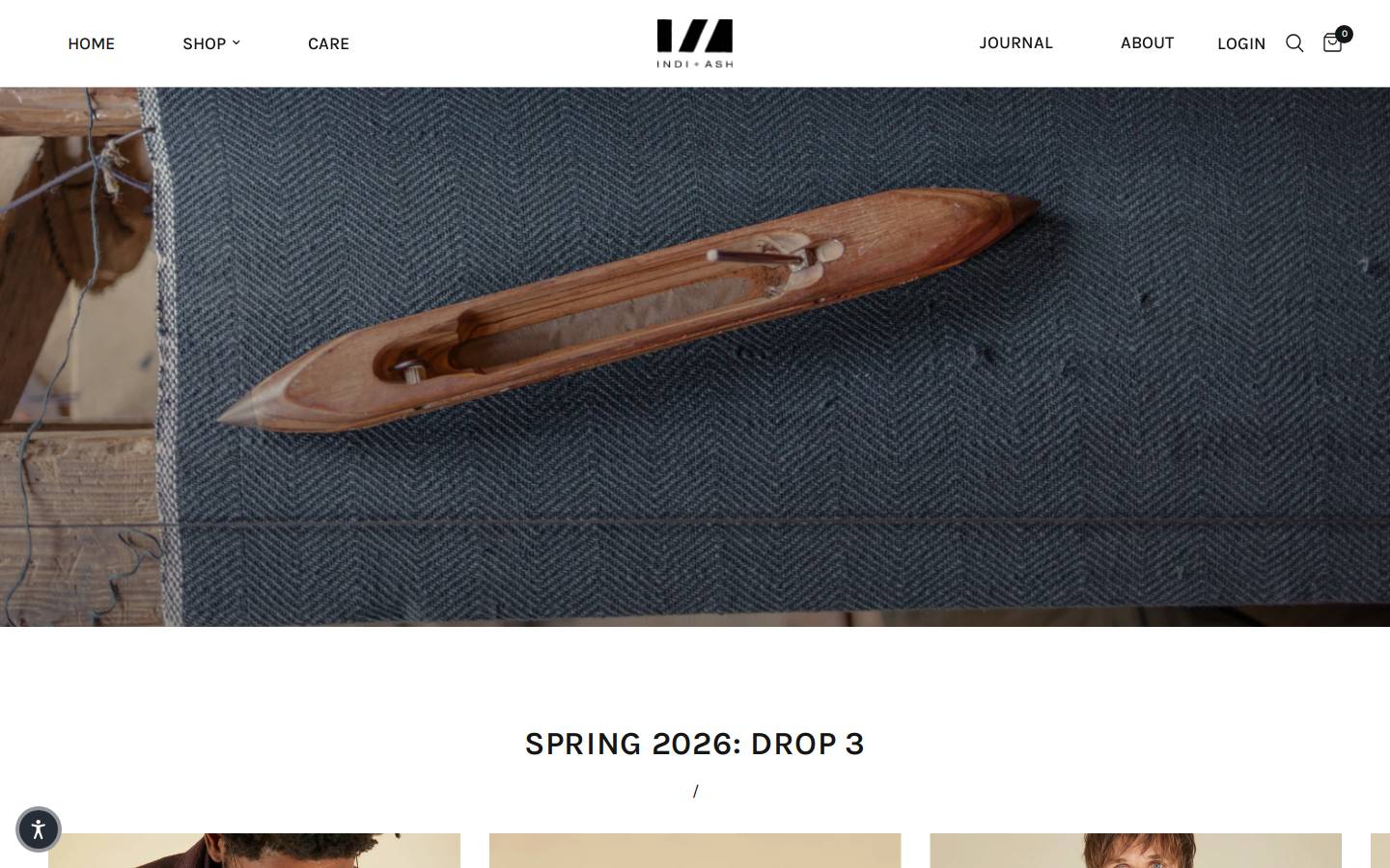 indi-and-ash.com homepage screenshot