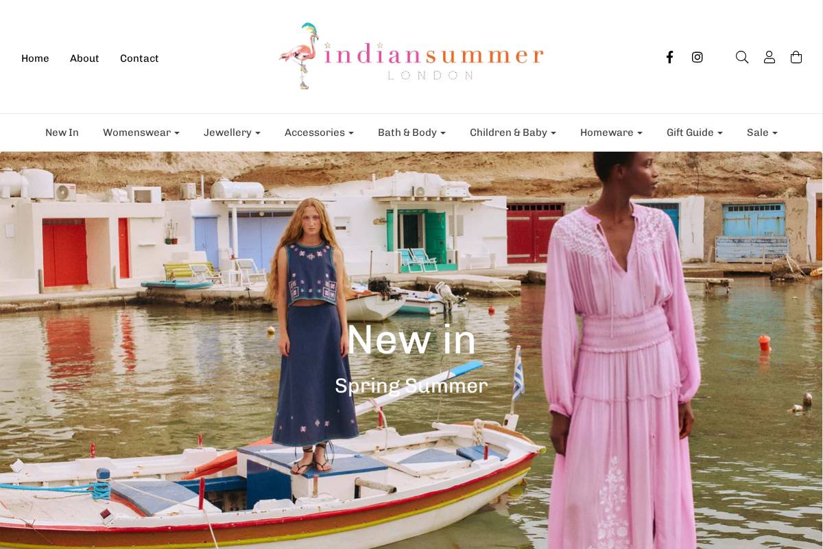 indiansummerlondon.com homepage screenshot