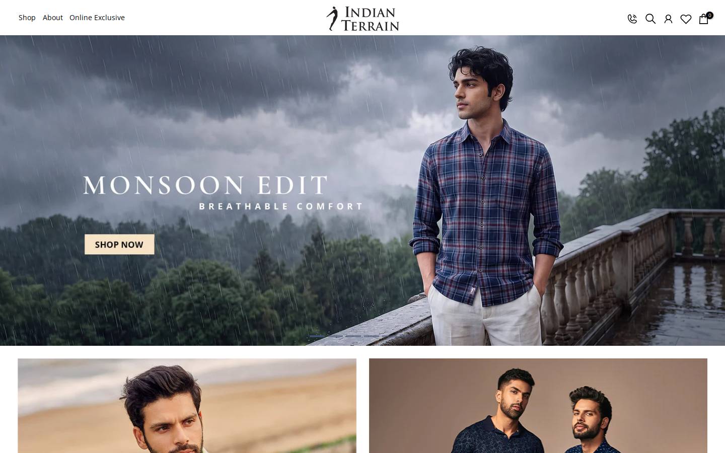 indianterrain.com homepage screenshot