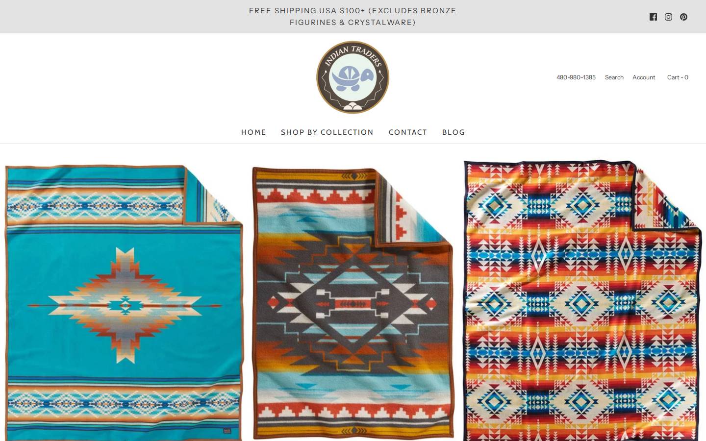 Indiantraders.com homepage screenshot
