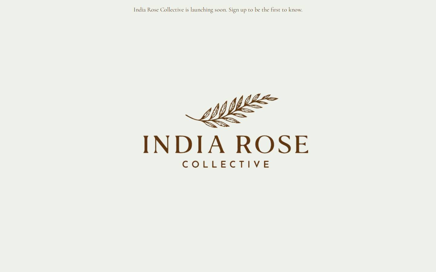 indiarosecollective.com homepage screenshot