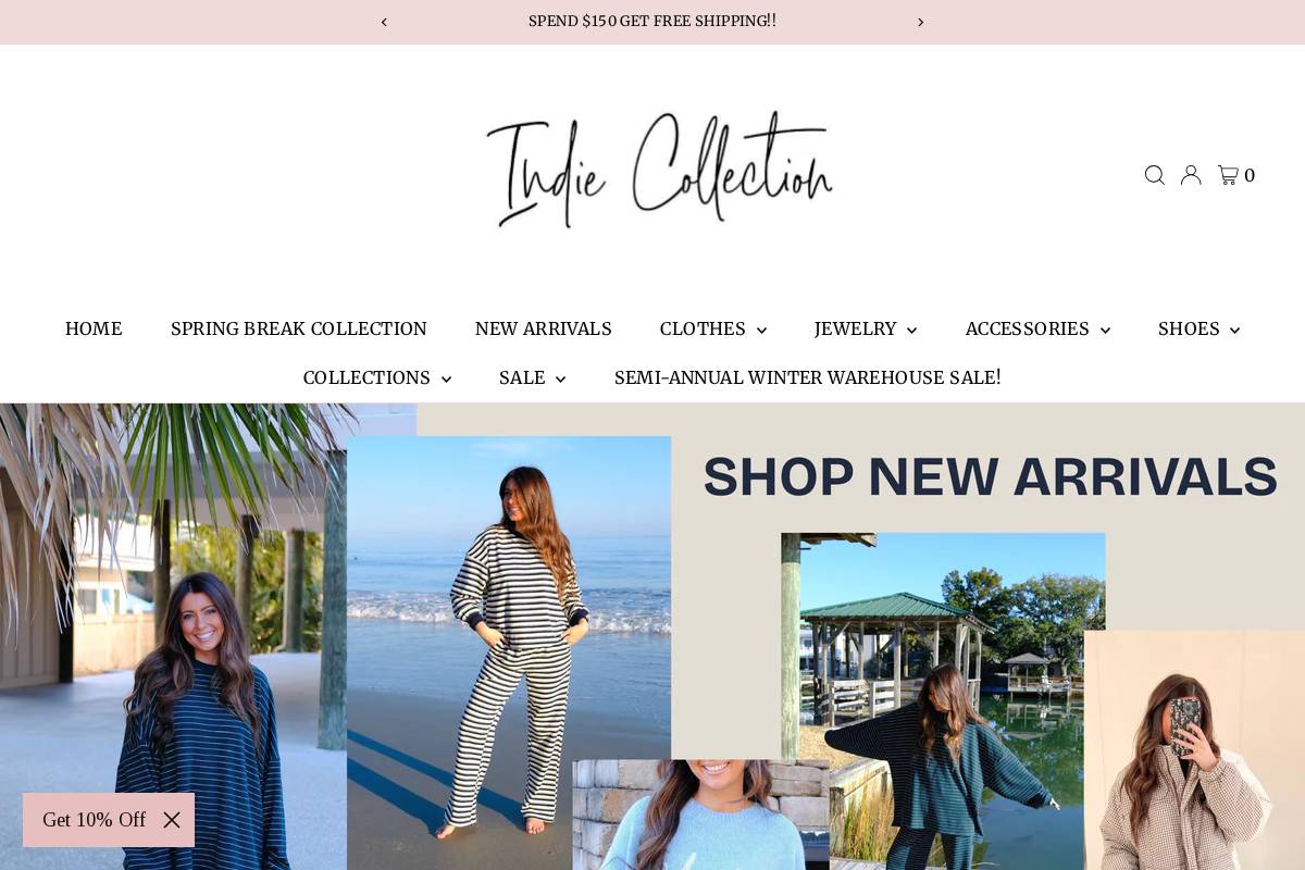 indiecollection.com homepage screenshot