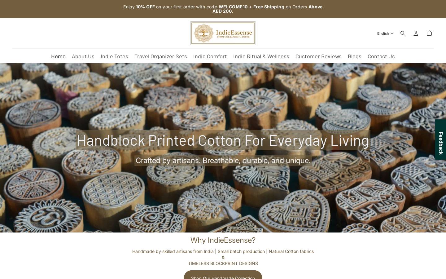 indieessence.com homepage screenshot