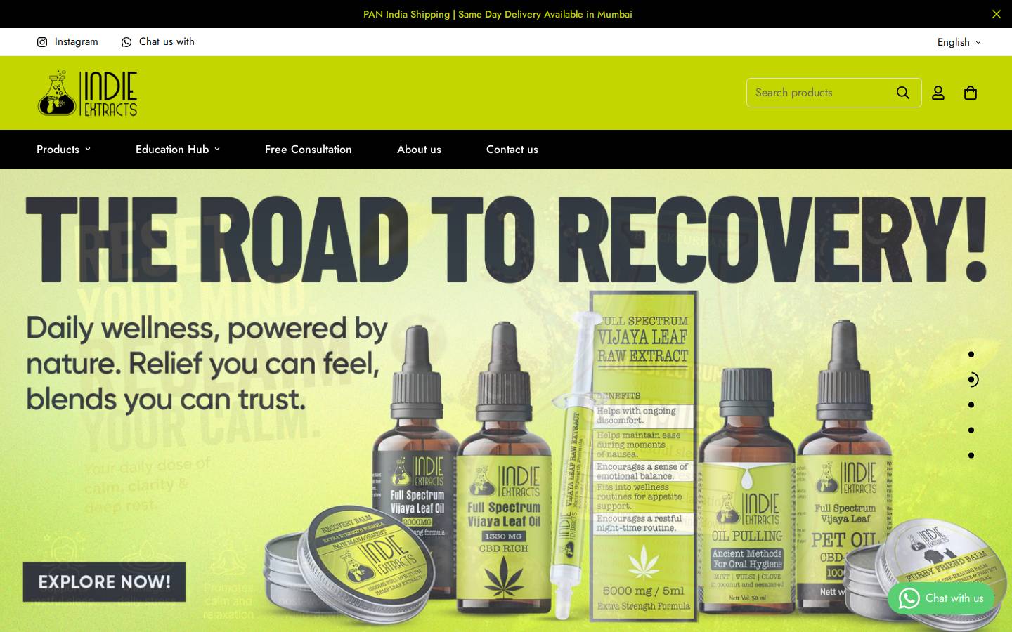 indieextracts.com homepage screenshot