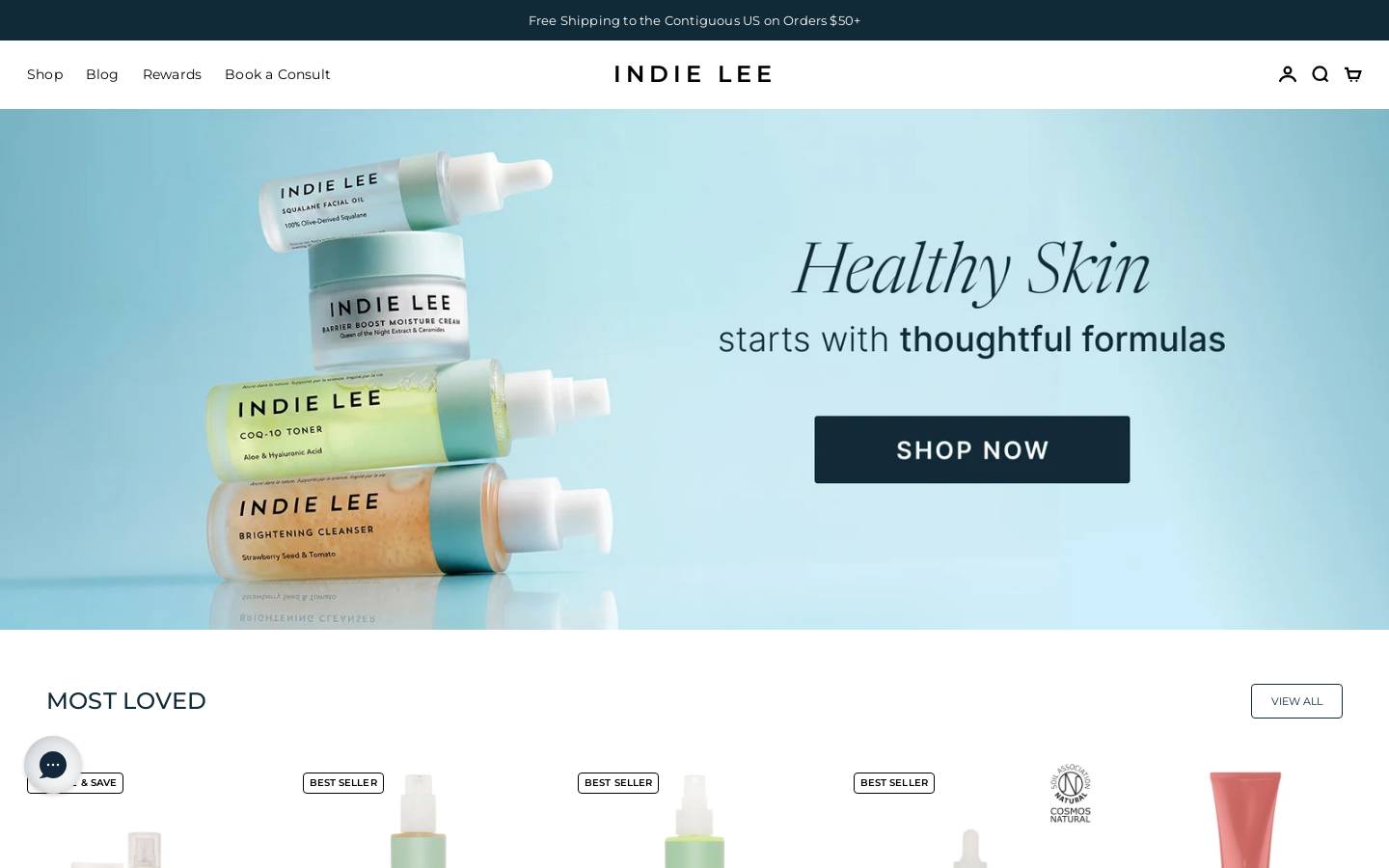 Indielee homepage screenshot