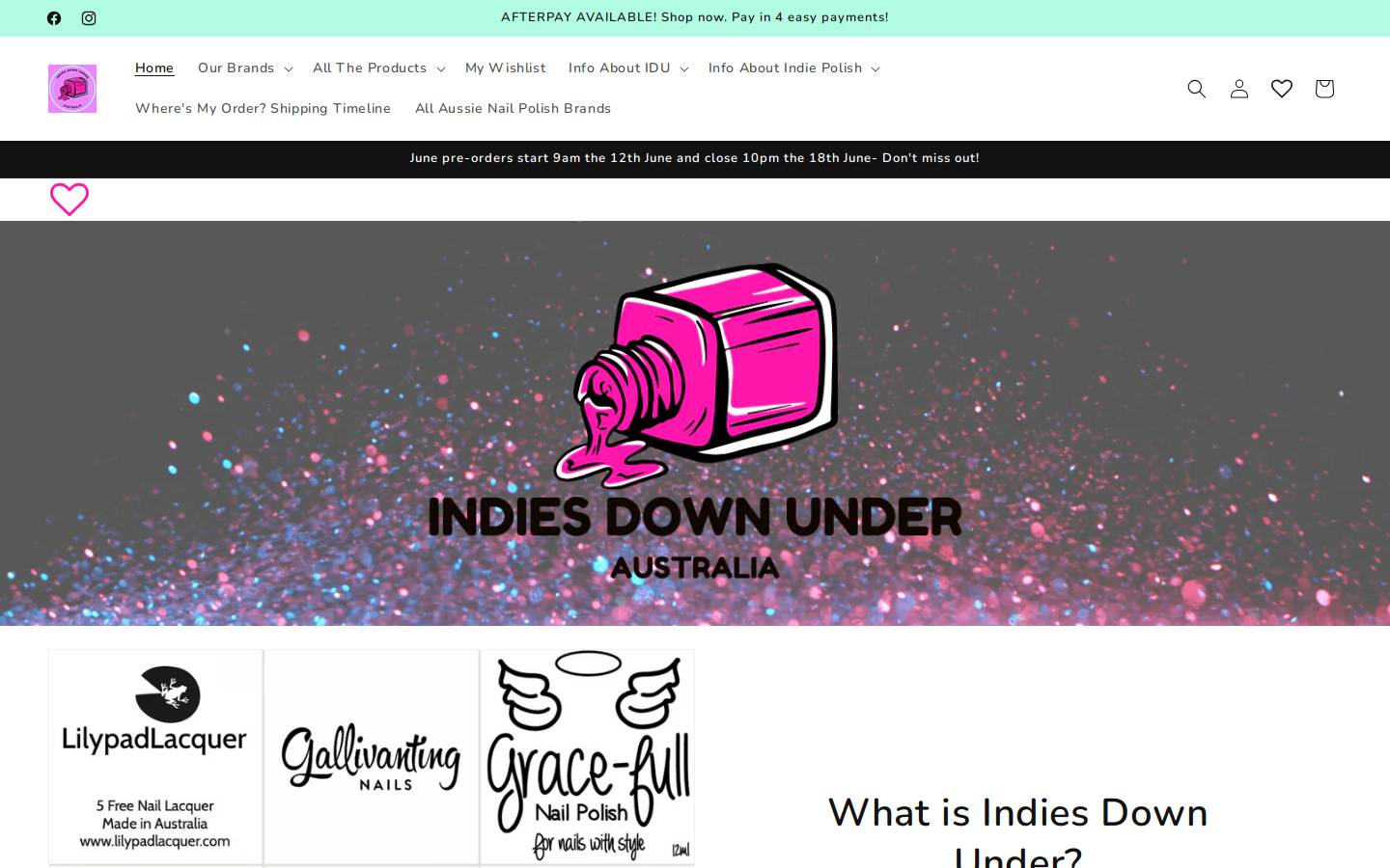 indiesdownunder.com.au homepage screenshot