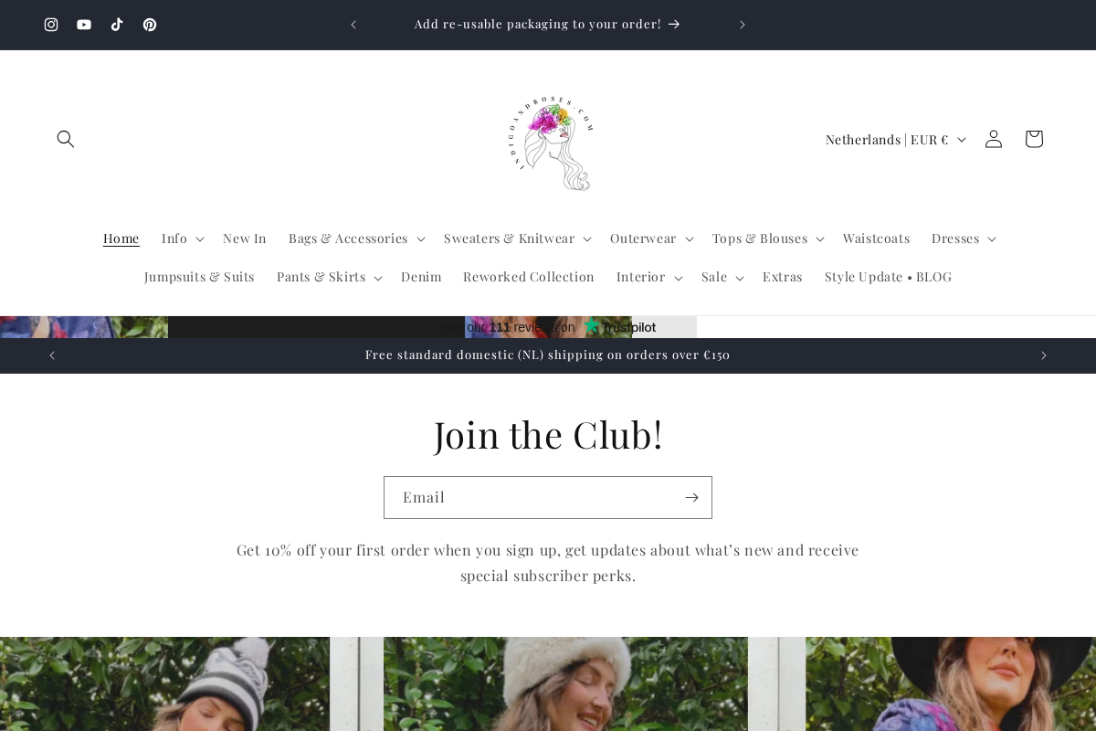 Indigoandroses homepage screenshot