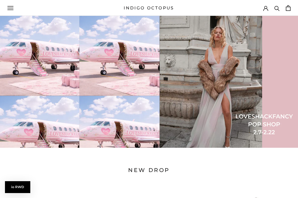 indigooctopus.com homepage screenshot