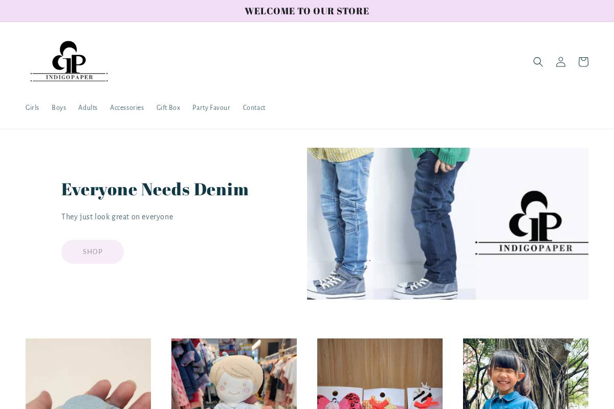 indigopaper.com homepage screenshot