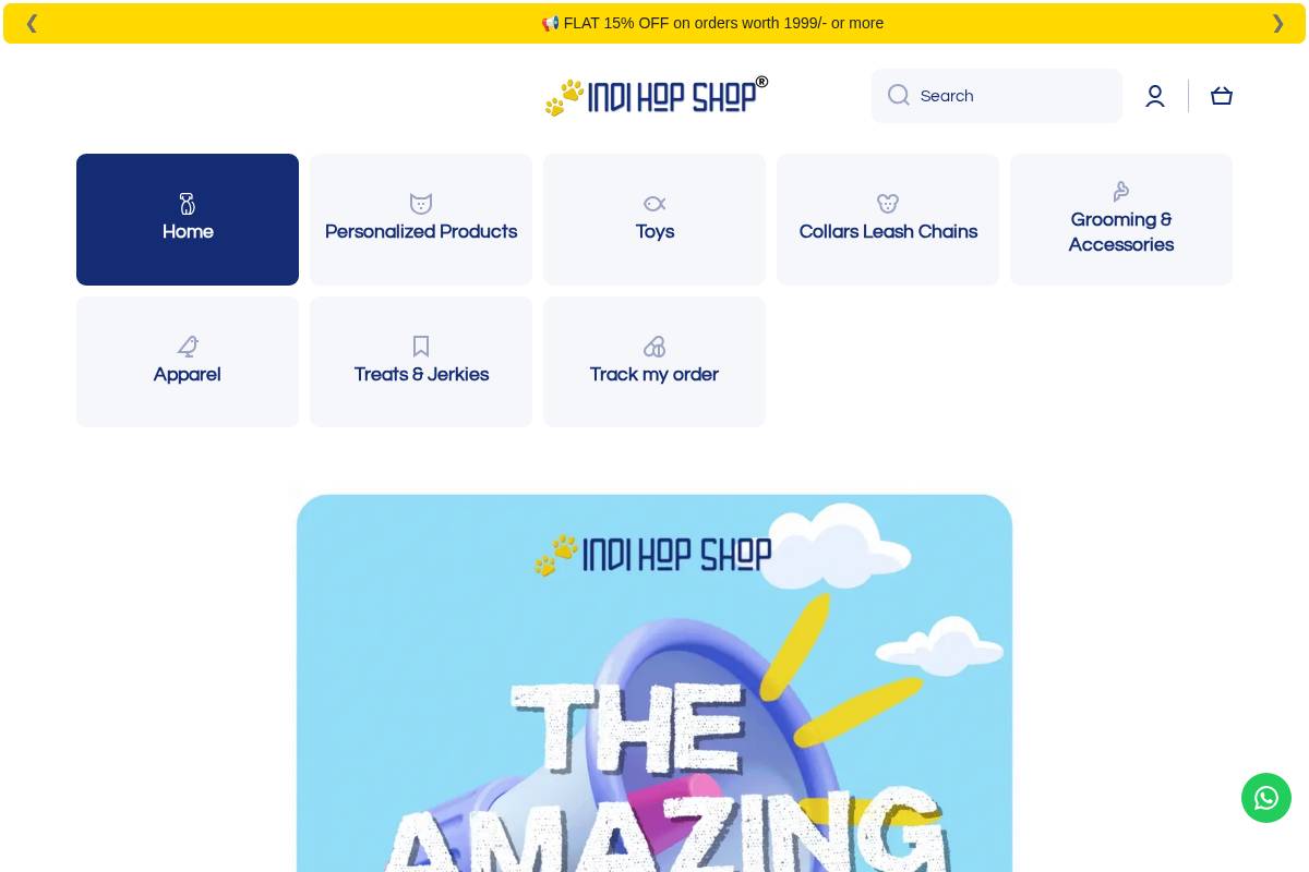 indihopshop.com homepage screenshot