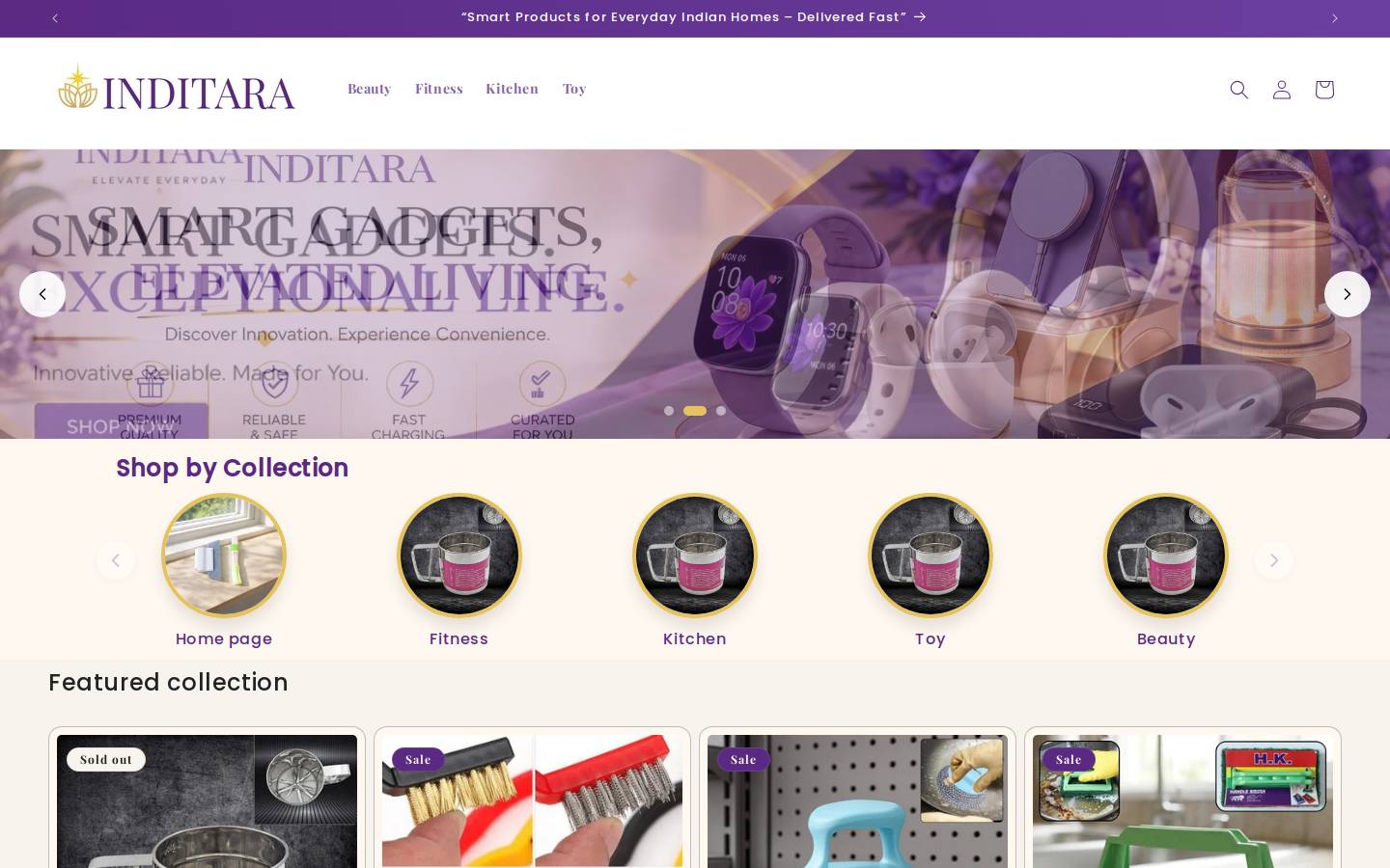 inditara.com homepage screenshot
