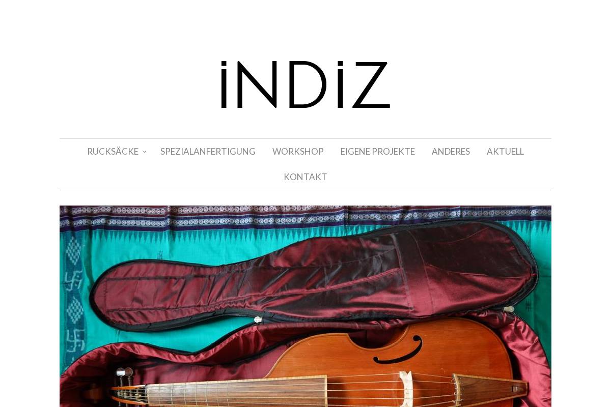 indiz.ch homepage screenshot