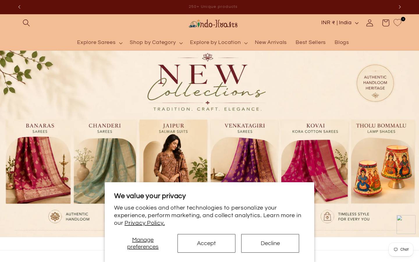 indokrafts.com homepage screenshot