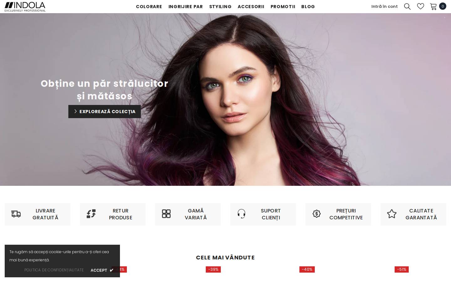 indola.ro homepage screenshot