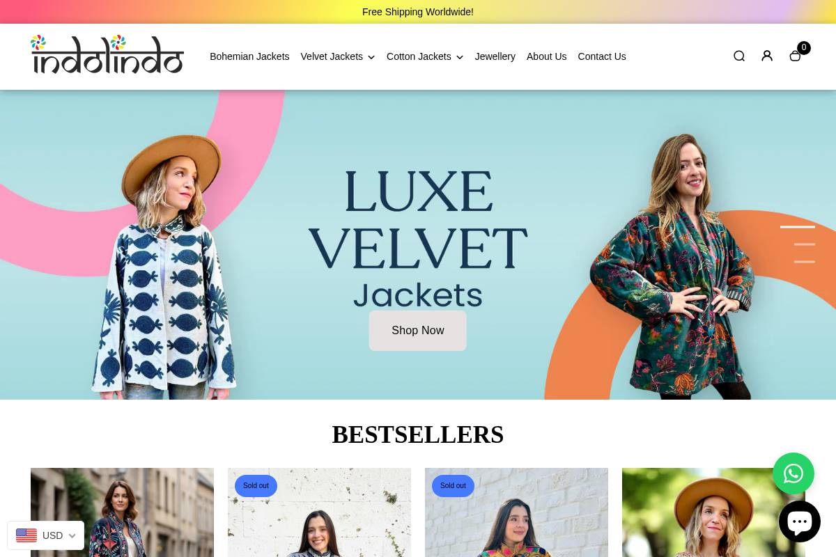 indolindo.com homepage screenshot