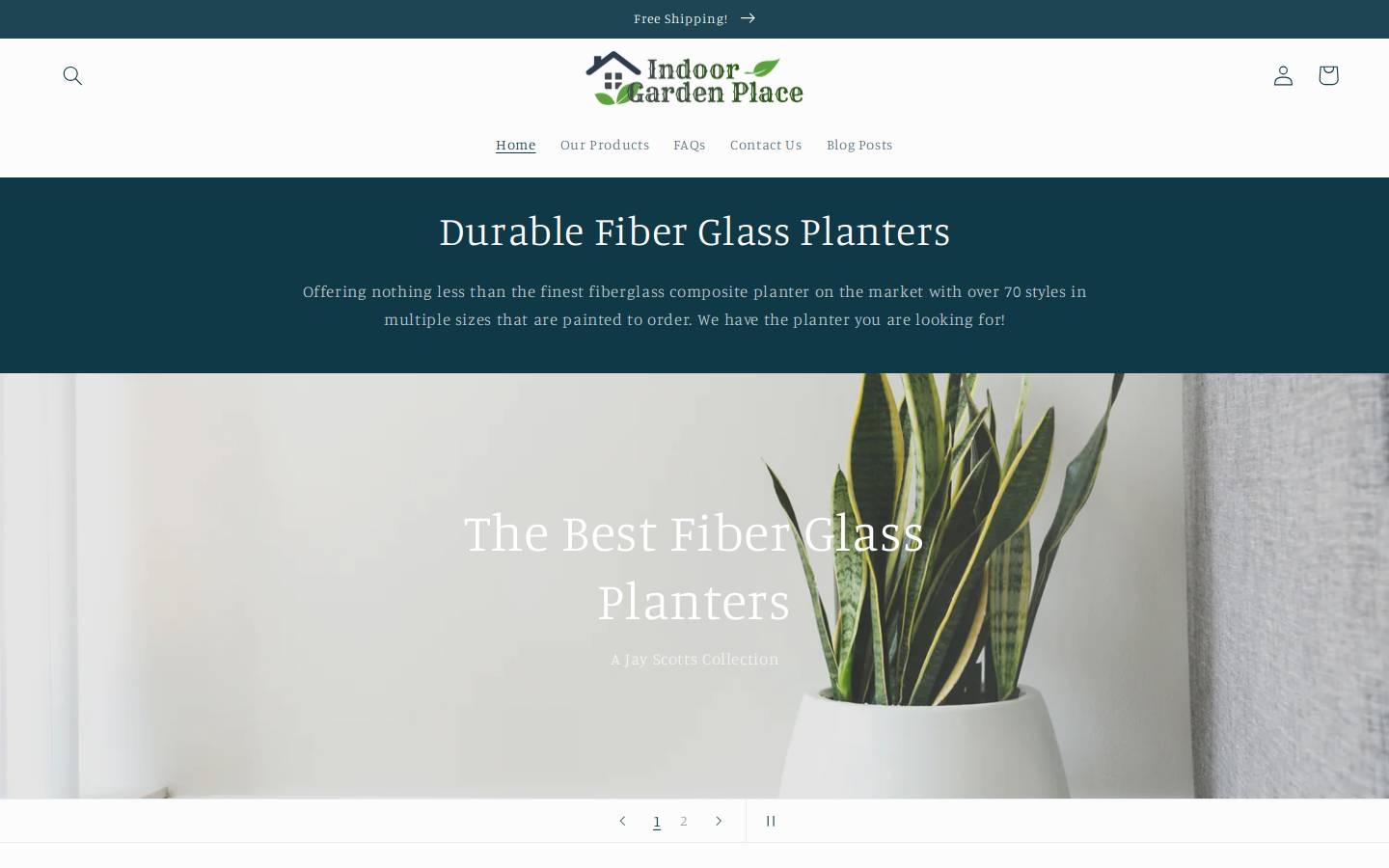 indoorgardenplace.com homepage screenshot