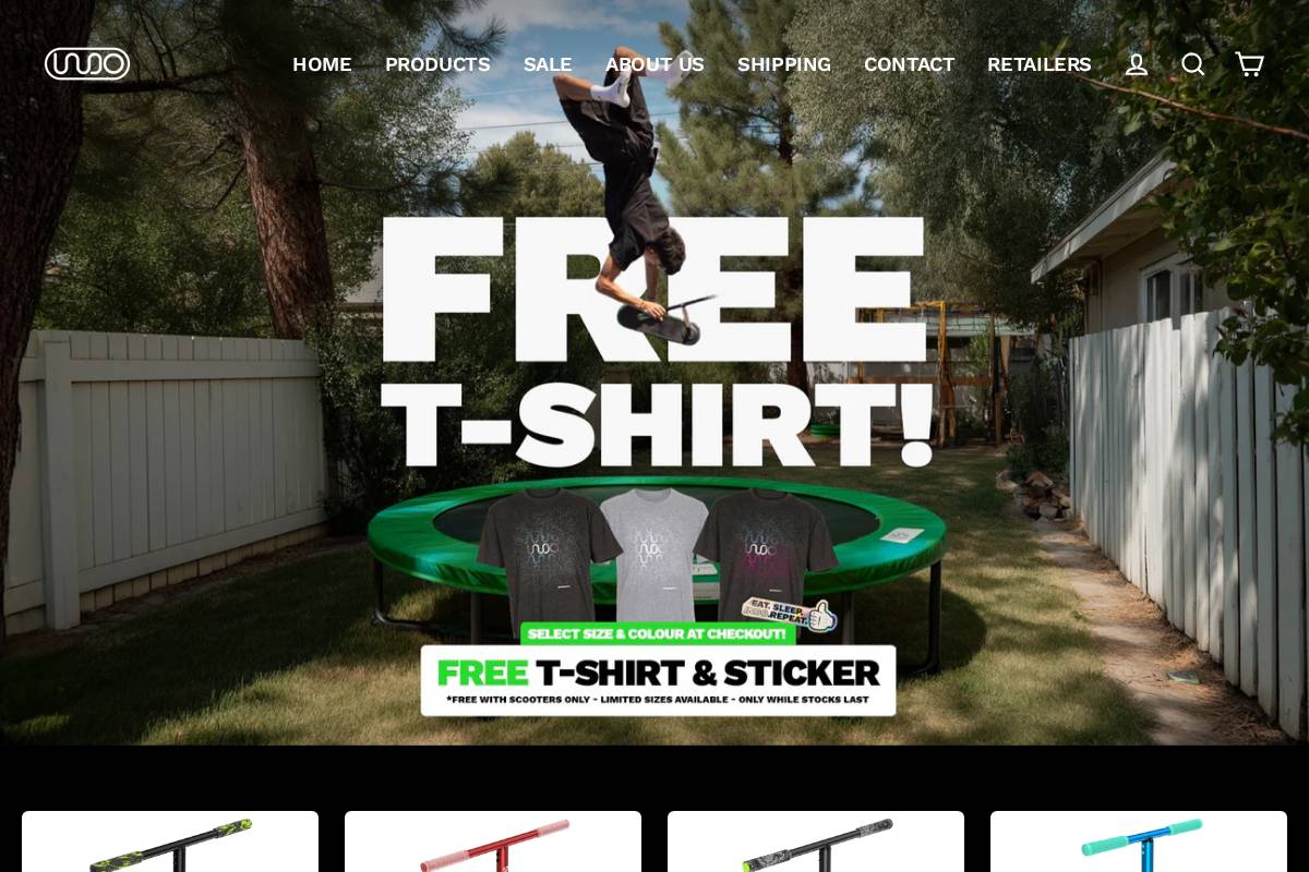 Indotrickscooter homepage screenshot