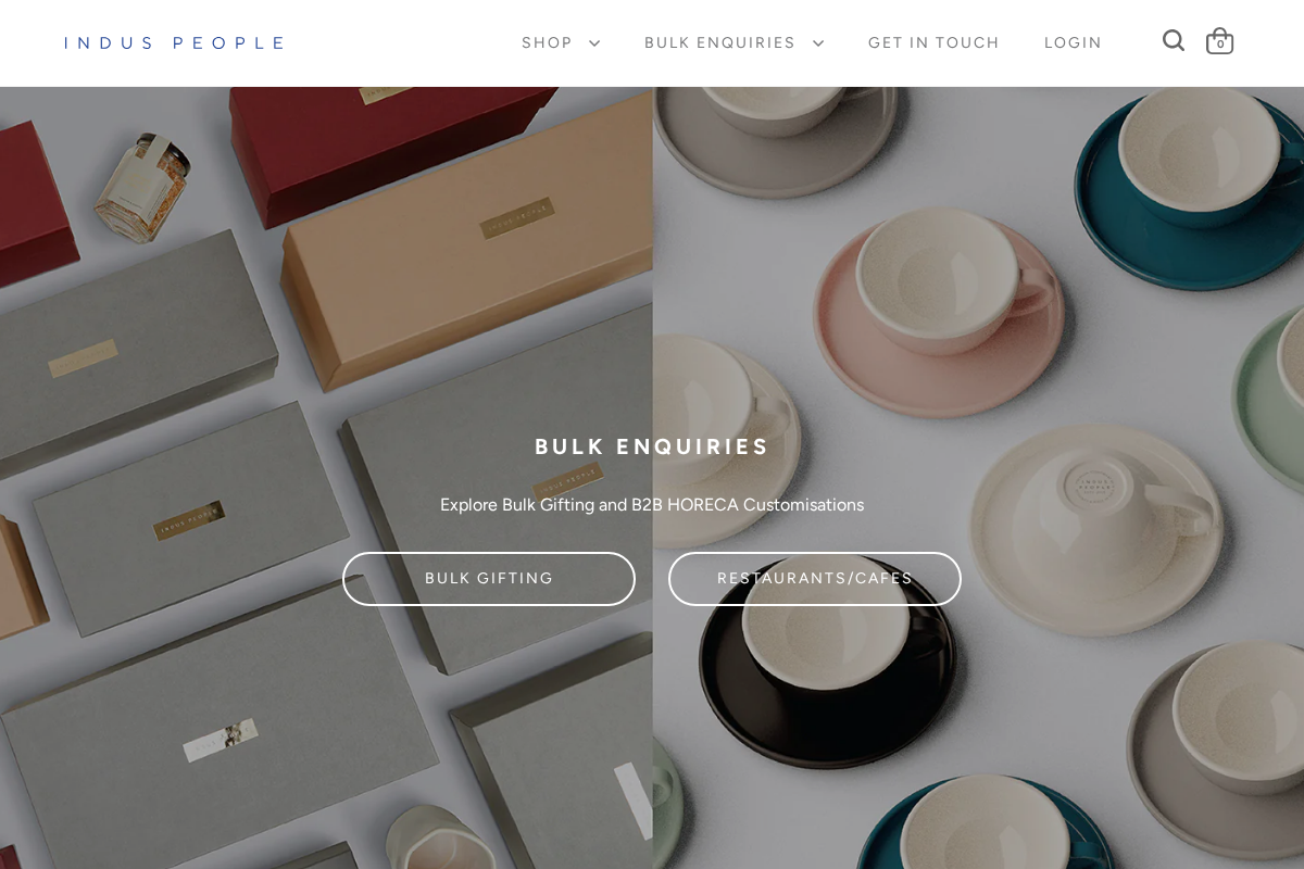 Indus People homepage screenshot